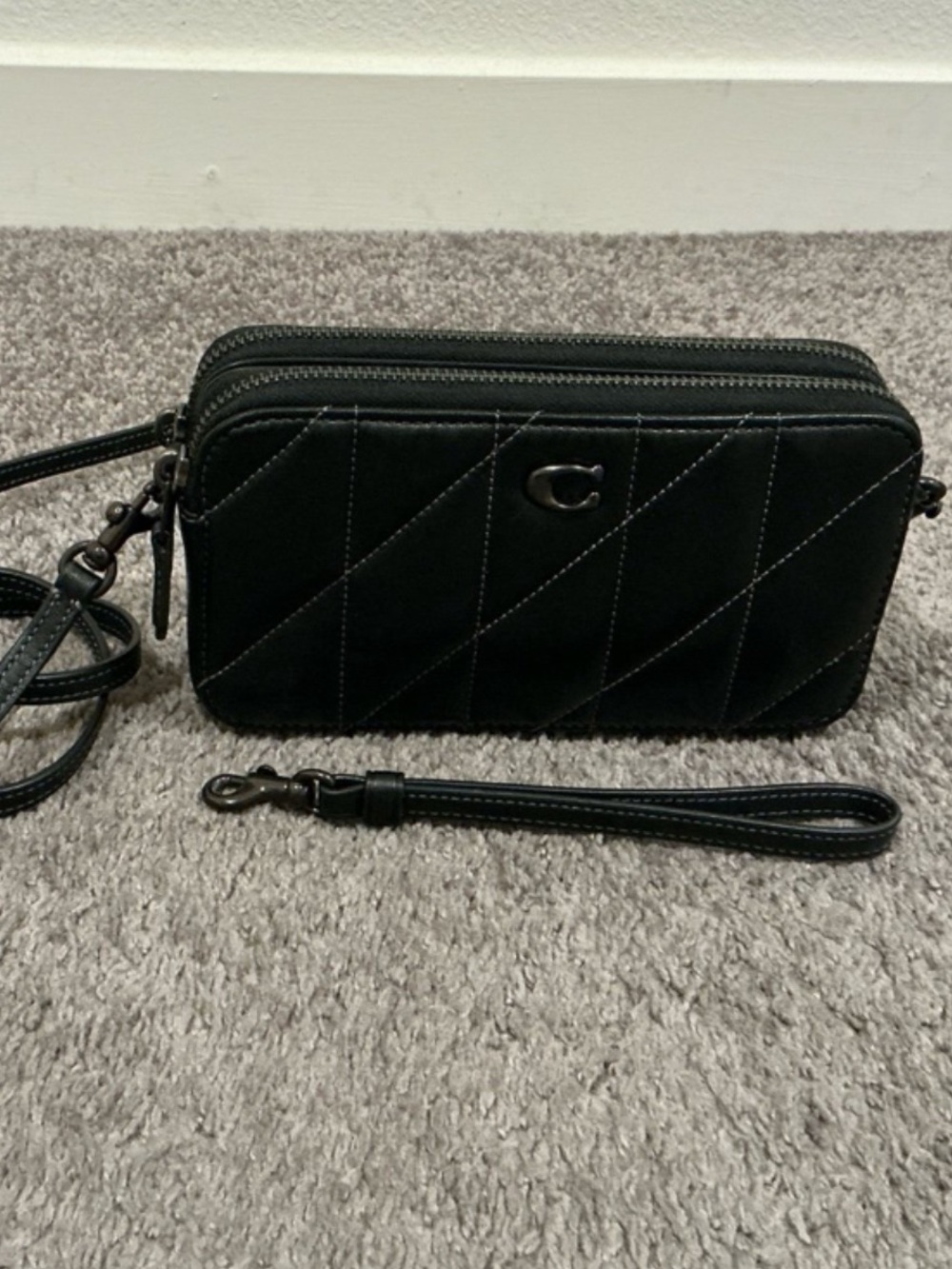 Coach Kira Quilted Double-Zip Crossbody